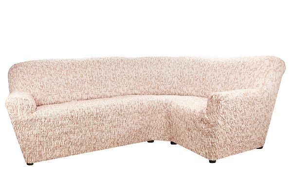Еврочехол Чехол на классический угловой диван Сиена Джоя беж