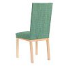 Еврочехол Чехол на стул со спинкой 50 см Акари Зеленый